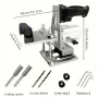 Aluminum Alloy Mortising Jig 2 in 1 Slotting Bracket Punch Locator Milling Cutter Positioning Frame for Trimming Machine