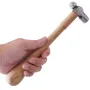 RUITOOL Palu Mini Multifungsi Portabel Buatan Tangan Kepala Baja Karbon Tinggi Gagang Kayu Cocok untuk Pelapisan Perhiasan dan Penggunaan Rumah Tangga
