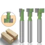 6mm 1/4\ Shank T-Track Slotting & T-Slot Keyhole Cutter Router Bit Steel Handle 5/16\ 3/8'' & 1/2'' Length Cutter For Wood