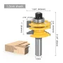 LAVIE 1/2 Inch 8mm 12mm Shank Ogee Rail and Stile Router Bit Reversible Glass Door Rail & Stile Router Bit for Woodworking Precision Milling Cutter Factory Direct