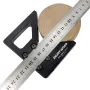 ENJOYWOOD Woodworking Center Scriber 45 Degrees Angle Line Caliber Ruler Wood Measuring Scribe Tool