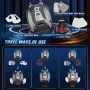 Gas Mask Survival Nuclear and Chemical Full Face Gas Mask with 40mm Activated Carbon Filter and 6001 Filter 6800 Respirator Mask for Gases Vapors Dust Chemicals