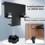 Stainless Steel Adjustable Cabinet Door Installation Positioner Clamping Tool Heavy Duty Cabinet Hardware Clamp for Woodworking
