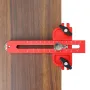 120mm Thin Table Saw Jig Aluminium Alloy Anodized Adjustable Limiter for Precision Woodworking Compatible with 19mm 30mm T-slot Track