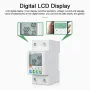 WiFi Intelligent Automatic Reclosing Protector Multifunctional Current Voltage Monitoring Meter LCD Display Switch Power Meter Protections Values Settable Mobilephone APP Control