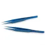 Precision Titanium Alloy Tweezers 0.15mm Edge Anti Magnetic Design Professional Tool for Phone Motherboard Electronic Repairs and Maintenance Accessories