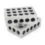 Machifit 2pcs 1x2x3 Inch Blocks 23 Holes Parallel Clamping Milling Tool Precision 0.0001 Inch