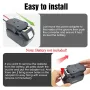 Multi-purpose Power Adapter Dock Compatible with Makita 18V Batteries Reliable ABS Shell Easy Connections for DIY Projects and Electric Vehicles