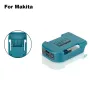 18V Battery Power Adapter with USB Type-C Compatible with Makita DEWALT Chargers for Mobile Devices and Travel Use