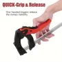 Heavy Duty Quick Ratchet F Clamp 100-300mm Clamping Range Quick-Grip 120 Degrees Adjustable 60KG/132 lbs Force Clamp for Woodworking Carpentry Metalworking