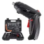 47PCS 4.2V Cordless Electric Screwdriver Tool Set USB Charging 1800mAh Battery LED Light 3.5Nm Torque Includes Bits and Accessories