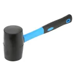 Rubber Mallet Hammer Dual Soft Head Surface Ergonomic Handle Lightweight Elastic Design Black Blue Anti Scratch Installer Tool Heavy Duty Tile Glass