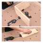 Wnew 2PCS/4PCS MFT Table Clamps Bench Dog Clamps Quick Ratchet Release Speed Squeeze Woodworking Clamp for Workbench 20mm Dog Hole