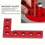 Small Square Center Finder Tool Compact 50x100mm Aluminum Alloy Mini Square Ruler Precise 90° Marking Center Finder