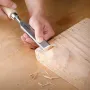 4pcs Woodworking Chisel Set High Carbon Chromium Steel Maple Handles 6mm 12mm 20mm 26mm Professional Tool Kit Carving Sculpting Sharp Blades