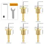 5PCS 6.35mm Hex Shank Tungsten Carbide Tipped Countersink Drill Bits Set with Adjustable Drill Bit Depth Stop for Woodworking Sizes 2.8mm 3mm 3.2mm 3.5mm 4mm Self-Tapping Screws