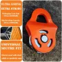 6 Ton Heavy Duty Winch Pulley Block Max Load 13000lbs Steel Cable Synthetic Rope Compatible Truck Tractor ATV UTV Outdoor Rescue Tree Stump Removal