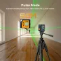 CIGMAN CM-G01 2 Lines Green Laser Level High Visibility ±0.3mm/m Self-Leveling IP54 Water Resistant Long Battery Life
