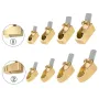 Woodworking Brass Violin Plane Convex Flat Bottom High Speed Steel Blades Four Sizes Precision Tool Musical Instrument Crafting