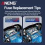 ANENG 625A Digital Multimeter 1000V 10A True RMS Auto-Ranging NCV Voltage Detector Temperature Measurement Backlit VA Display Anti Burn Protection