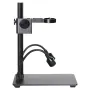 HAYEAR Aluminum Digital Microscope Stand Industrial Camera Monocular Lens Lift Repair Workbench Black