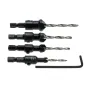 Drillpro DB-C2 4pcs Carpentry Countersink Drill Bit Set Wood Working Tools