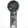 Remote Control Fan 5000mAh Power Bank Adjustable Wind Speed LED Brightness Digital Display Fast Charging for Emergency