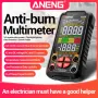 ANENG 625A Digital Multimeter 1000V 10A True RMS Auto-Ranging NCV Voltage Detector Temperature Measurement Backlit VA Display Anti Burn Protection