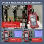 UNI-T UT261A 3 Phase Sequence Tester AC Phase Rotation Meter Voltage Range 40V- 690V LCD Display IEC Safety Standard CAT III 600V Electrical Testing Tool