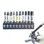 1/4 Screwdriver Bit Set 11pcs Magnetic Drill Bits Hex Shank Impact Driver Torx Cross Hex Plum Blossom Head White Grey