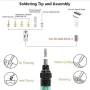 4 In 1 Portable Soldering Iron Set Welding Pen Burner Blow Torch Gas Soldering Iron Cordless Butane Tip Tool