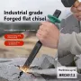 6-12 Inch Heavy Duty Flat Chisel Mason Concrete Chisel with Hand Protection for Demolishing Carving Scaling Breaking Hounding