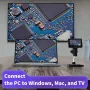 LP050/LP050H 5-Inch IPS HD 1080 Digital Microscope Resolution Adjustable LED Lights Manual Focus Mode Multilingual Support and Type-C Interface
