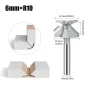 Arc Bending Integrated Forming R10 Router Bits for Woodworking Milling smooth Cutting/ Clear Texture/ Wear-resistant Arc Bending One-pieee
