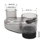Sepatu Debu Router CNC Diameter 45mm/52mm ABS Bening dengan Selang 38mm Sikat Nilon Berkualitas Tinggi Tinggi Penyesuaian Magnetik untuk Motor Spindel