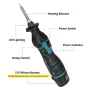 Portable Electric Soldering Iron Compatible with 12V Battery Adjustable Temperature Welding Tool 30W 400°C