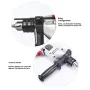 Impact Drill 26x22x8cm Multifunctional Tool High Quality Plastic Steel Compact Design for Home Industrial Construction Repairs