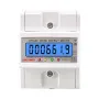 SmartMeter 100A LCD kWh licznik energii z trójfazowym podświetleniem szyny prowadzącej do użytku domowego monitorowanie zużycia energii 3*127/220VAC pomiar zużycia energii