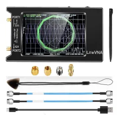 LiteVNA NanoVNA 64 50kHz-6.3GHz Vector Network Analyzer 4\ Screen S Parameters HF VHF UHF SWR Phase Delay MicroSD Slot