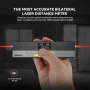 MILESEEY DP20 Lazer Mesafe Ölçer 120M Lazer İşaret Işını ile İkili Lazer Şerit Metre Patentli Eş Eksenli Optik Teknolojisini Kullanır