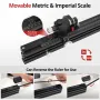Guide de jauge à onglet en aluminium HONGDUI HD-KS22, support étendu pour table de scie à onglet pour le travail du bois