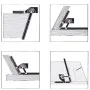 Règle d'angle universelle pour le travail du bois, rapporteur de 0 à 180 degrés, alliage d'aluminium, précision ± 0,3 230 x 500 mm, outil de mesure