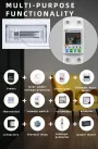 Tuya WiFi Intelligent Circuit Breaker with LCD Display App Control, Four Timing Modes Comprehensive Protection System Durable Flame-Retardant Construction - Home Automation Energy Monitor Smart Device