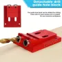 Woodworking Hole Puncher Adjustable Oblique Hole Locator with Metric and Imperial Calibration Aluminum Alloy Cabinet Plate Dowel Hole Jig System Set