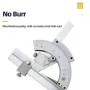 Universal Angle Ruler 0-320 Degrees High Precision No Parallax Carbon Steel Chrome Plated Laser Scale Angle Finder Protractor for Woodworking
