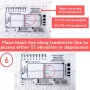 2pcs ECG 7 Step Ruler Plastic Transparent EKG Calipers 7-Step Measuring Tool Waterproof and Easy to Clean Portable ID-Sized Ruler