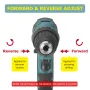 Drillpro 23-48N.M 10mm/13mm 1800rpm 21+1 Moment Sladdlös Borstlös Elborrmaskin Passar Mak