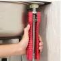 14-in-1 Sink Repair Wrench Anti-Slip Universal Multi-function Tool Made from Durable Abs Carbon Steel and Alloy Perfect for All-Around Plumbing Repairs and Installations in Kitchen and Bathroom