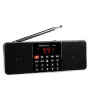 TR602 Portable Radio AM FM Receiver Bluetooth Speaker MP3 Player Rechargeable Battery AUX Input Telescopic Antenna