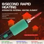 Kit saldatore regolabile ricaricabile tramite USB con tre punte per la riparazione di elettrodomestici, la creazione di gioielli e progetti fai da te, impugnatura antiscivolo e scatola di immagazzinaggio